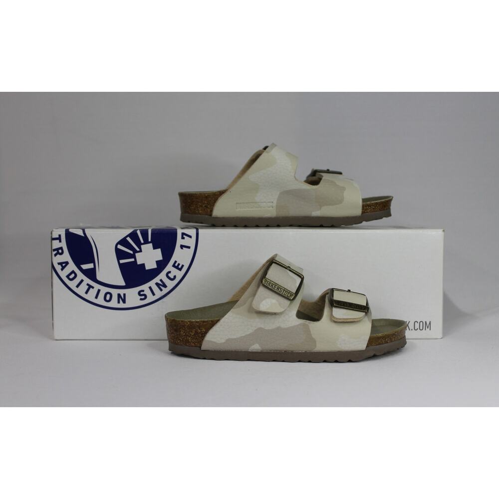 *NEW IN BOX* BIRKENSTOCK ARIZONA KIDS DESERT SOIL CAMO SAND